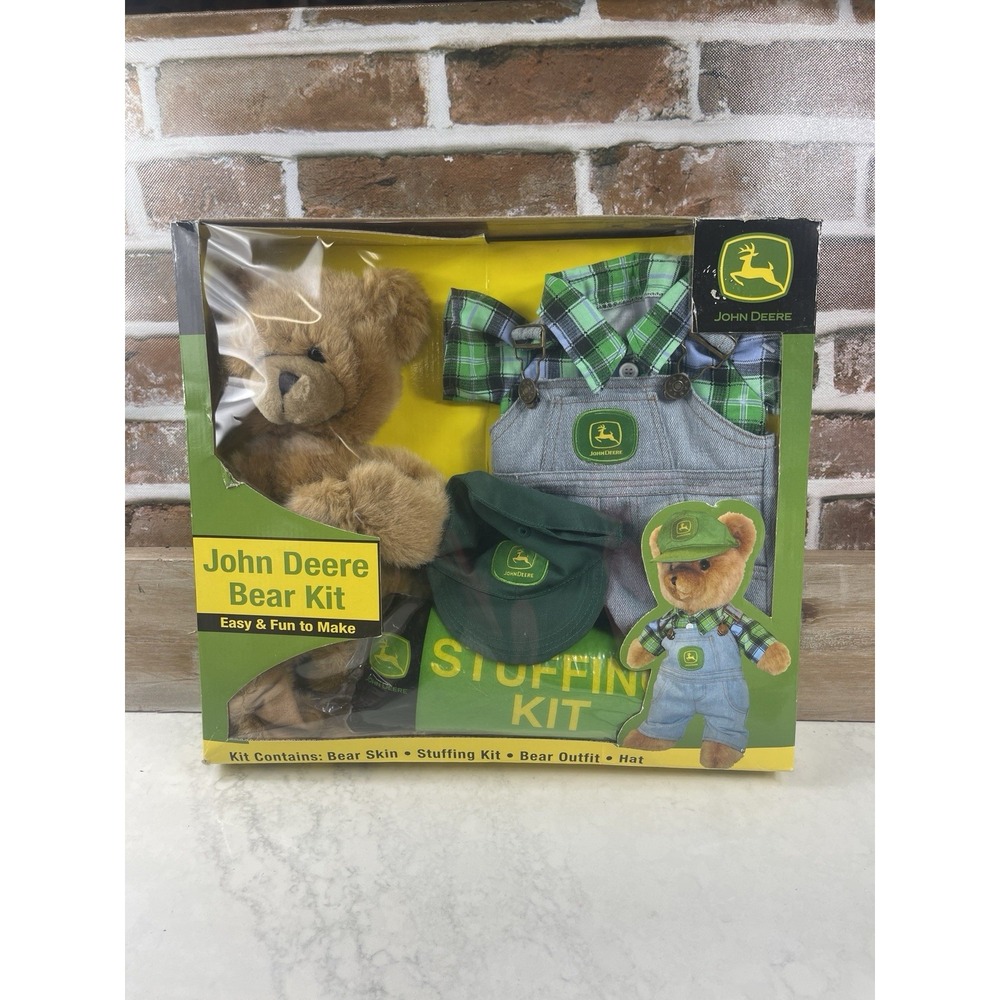 John Deere Bear Kit -Create Your Own Bear- Comes with Everything Needed to Play